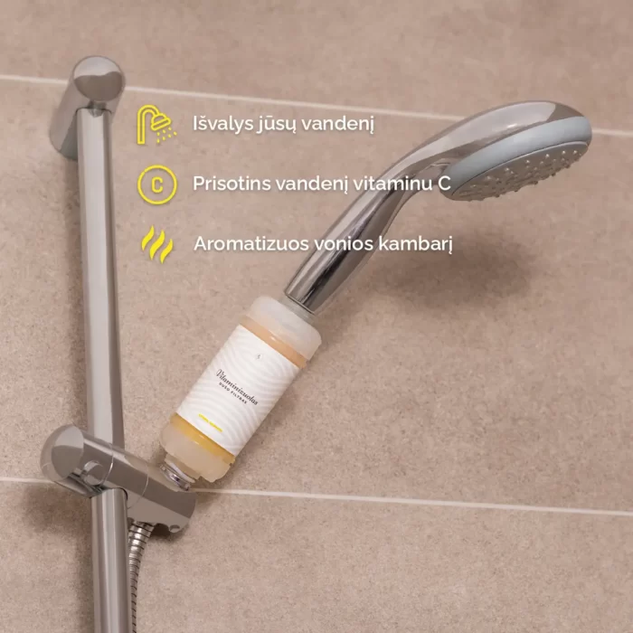 Vitaminizuotas dušo filtras - Braškių aromato - Image 3