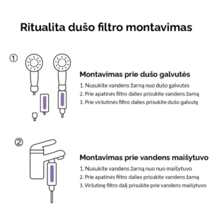 Vitaminizuotas dušo filtras - Pušyno aromato - Image 7