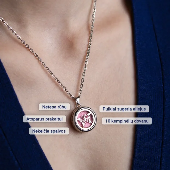Aromaterapinis pakabukas – Drugelis - Image 2