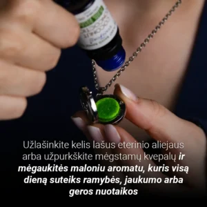 Aromaterapinis pakabukas – Rožė - Image 3