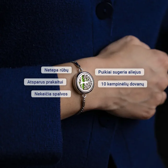 Aromaterapinė apyrankė – Medis - Image 2