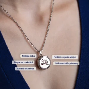 Aromaterapinis pakabukas – Rožė - Image 2