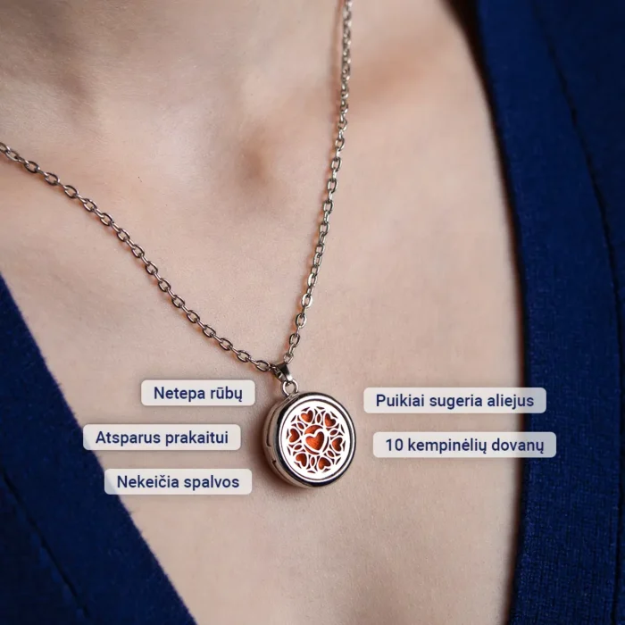 Aromaterapinis pakabukas – Širdelės - Image 2