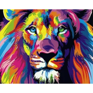 Tapybos Pagal Skaičius Rinkinys "Liūto Fantazija", 40x50 cm