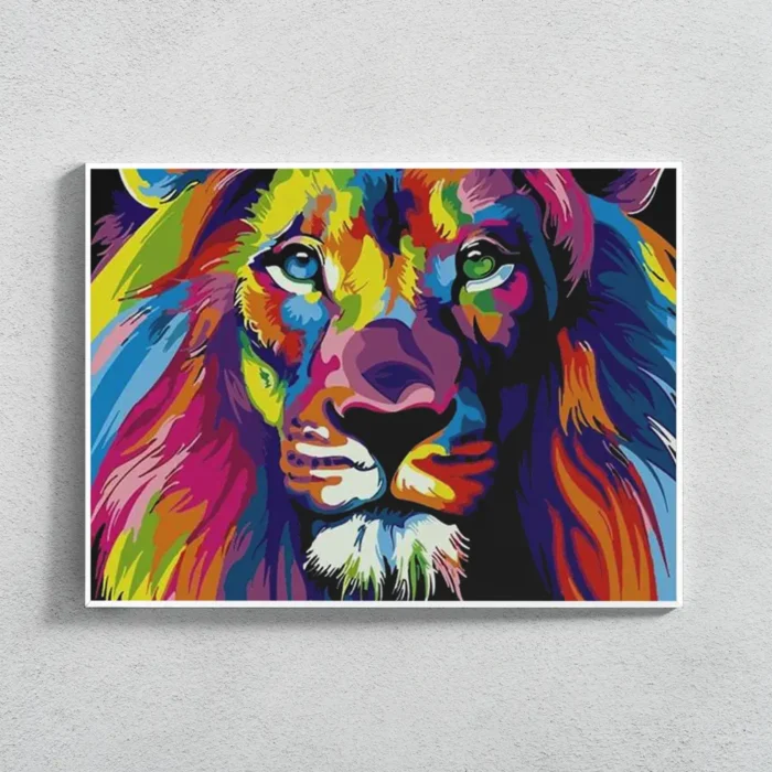 Tapybos Pagal Skaičius Rinkinys "Liūto Fantazija", 40x50 cm - Image 2