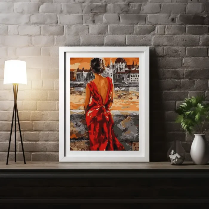 Tapybos Pagal Skaičius Rinkinys "Raudonoji elegancija", 40x50 cm - Image 2