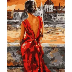 Tapybos Pagal Skaičius Rinkinys "Raudonoji elegancija", 40x50 cm