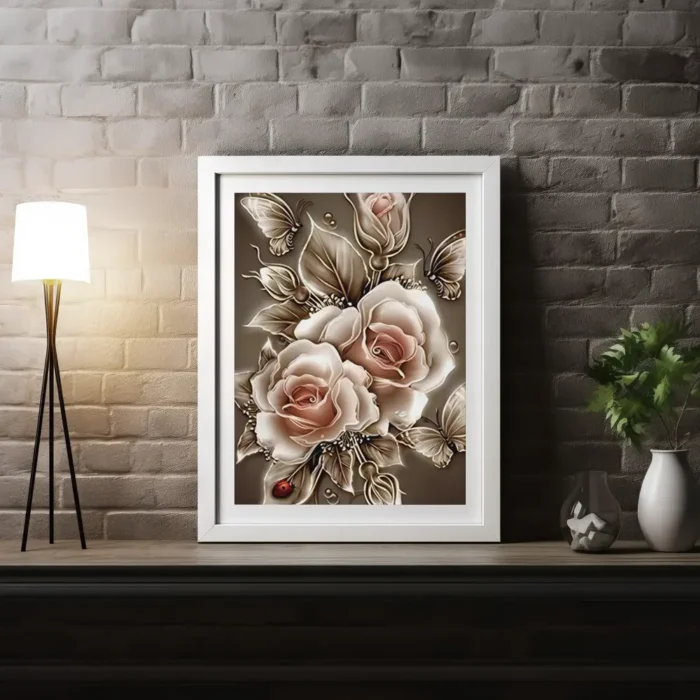 Tapybos Pagal Skaičius Rinkinys "Rožių Prabanga", 40x50 cm - Image 2