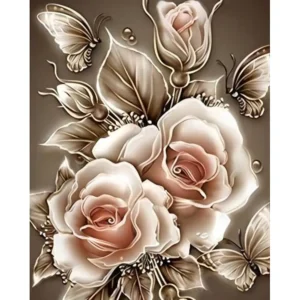 Tapybos Pagal Skaičius Rinkinys "Rožių Prabanga", 40x50 cm