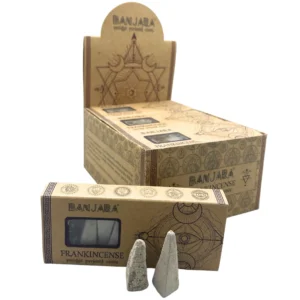 "Banjara" Piramidiniai kūginiai Frankincenso aromato smilkalai - Image 3