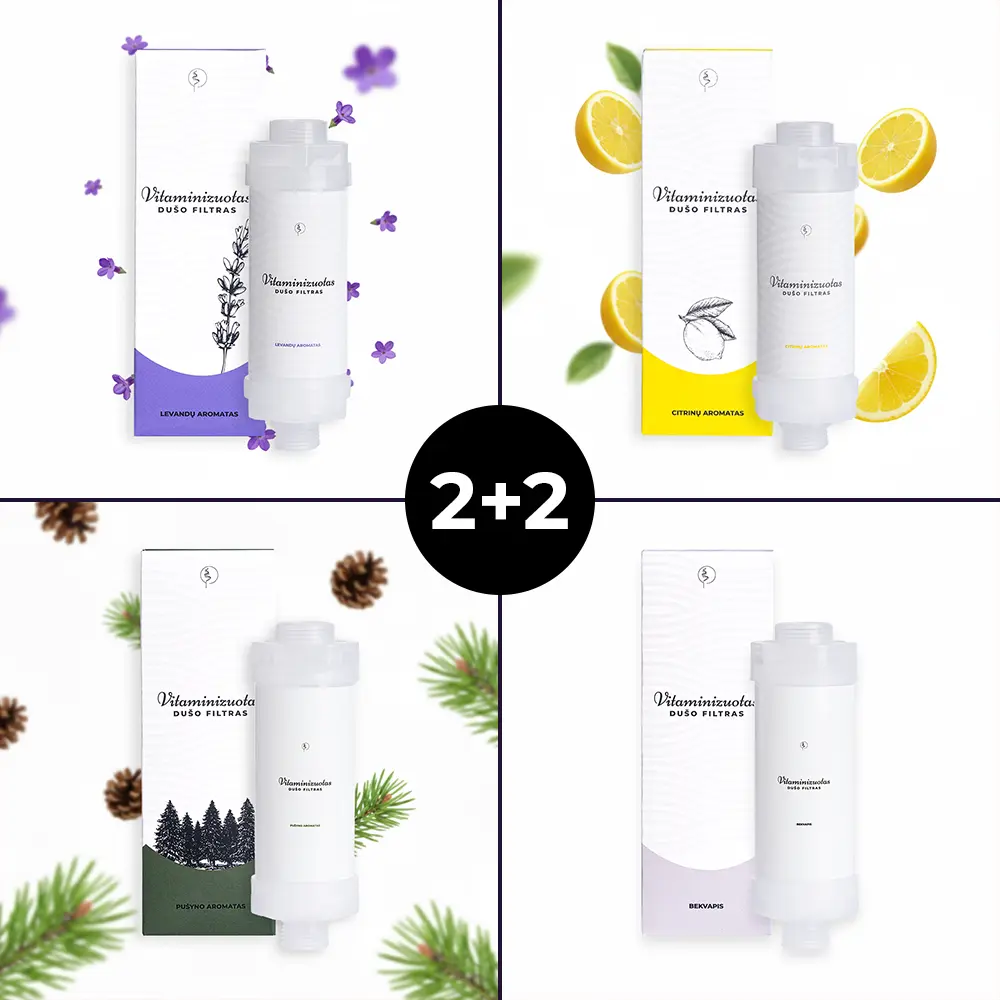 2plus2 2+2 Vitaminizuotų filtrų rinkinys - visi aromatai - Image 1